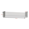 ALBI II - Ensemble de Meubles de Chambre pour Jeunes - Blanc Matt / Gris Froid Brillant