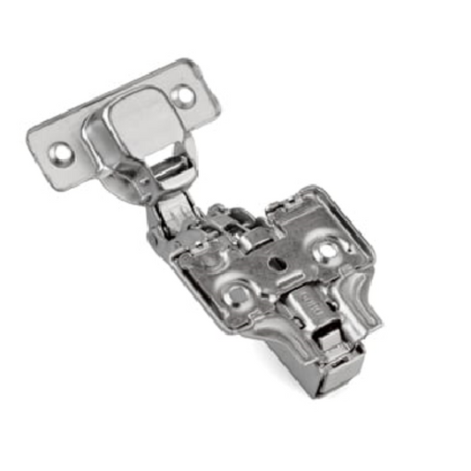 3D 110° Charnière fermeture silencieuse, H0 plaque de montage avec vis EURO, portes affleurantes