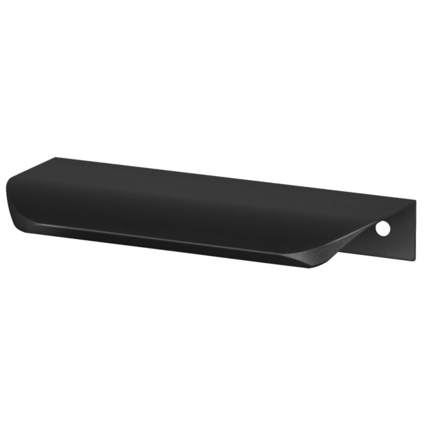 Poignée profilée Edge ronde 540mm (Longueur totale 560mm) - Noir mat