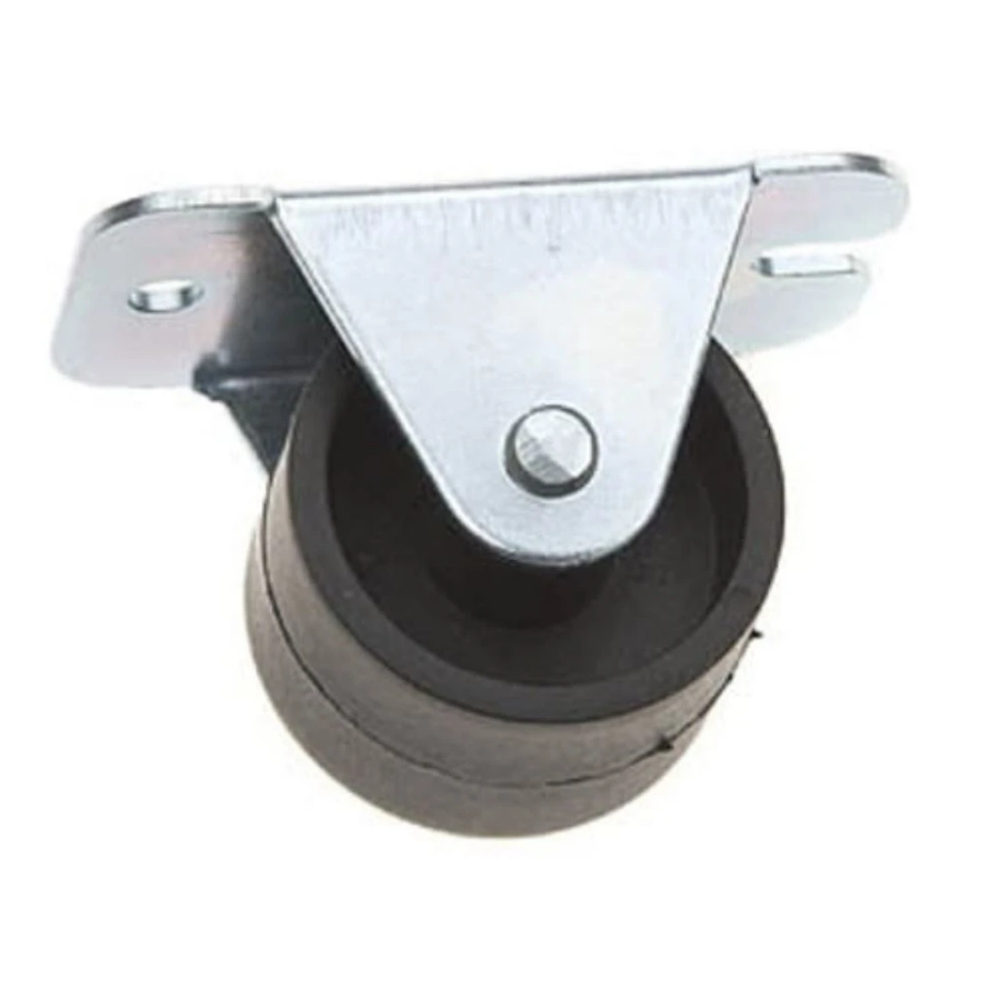 Roulette pour meuble fixe Ø30mm avec platine