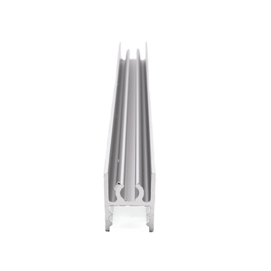 10mm Top Profil Horizontal en Aluminium 560cm - Anodisé Argent