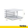NICK - Table Basse Style Moderne - H31cm L60cm P60cm (Blanc)