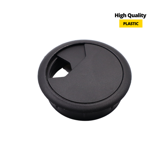 Passe-câble en plastique 60mm - Noir