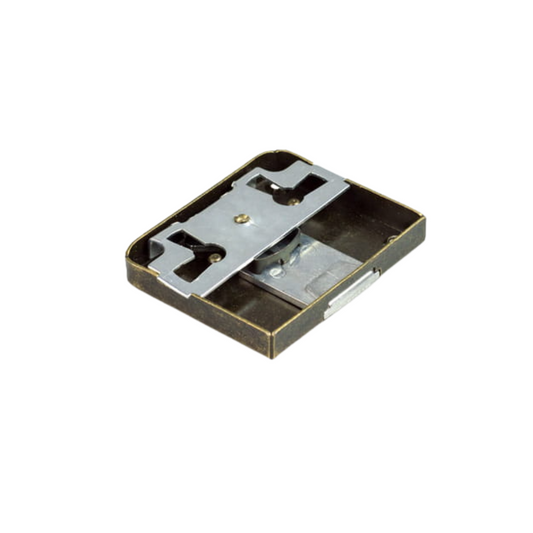 Serrure de meuble 35x60mm - Or ancien