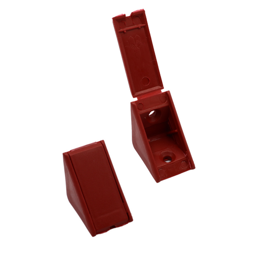 Équerre d'angle plastique - Acajou 100 pièces