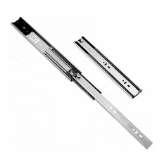 Coulisses pour tiroir verrouillage automatique 650mm - Rainure 45mm (gauche et droite)