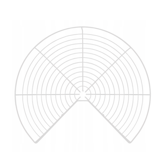 Carrousel de rangement d'angle 3/4 pour placard de cuisine système - 600mm - Blanc