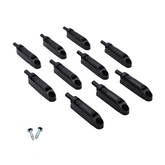 Amortisseur de porte de cuisine fermeture silencieuse - Noir (10 pièces)