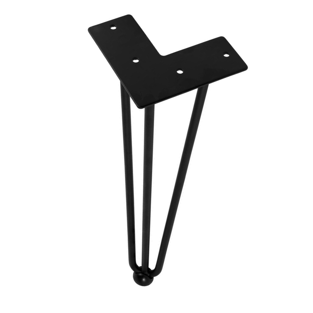 Pied de meuble 406mm - Noir