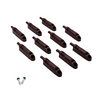 Amortisseur de porte de cuisine fermeture silencieuse - Marron (10 pièces)