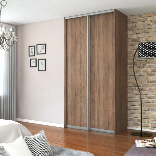 2x Portes d'armoire coulissantes - H: jusqu'à 2750mm L: 1200mm - MFC