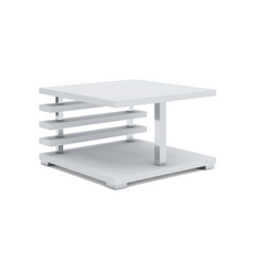 NICK - Table Basse Style Moderne - H31cm L60cm P60cm (Blanc)
