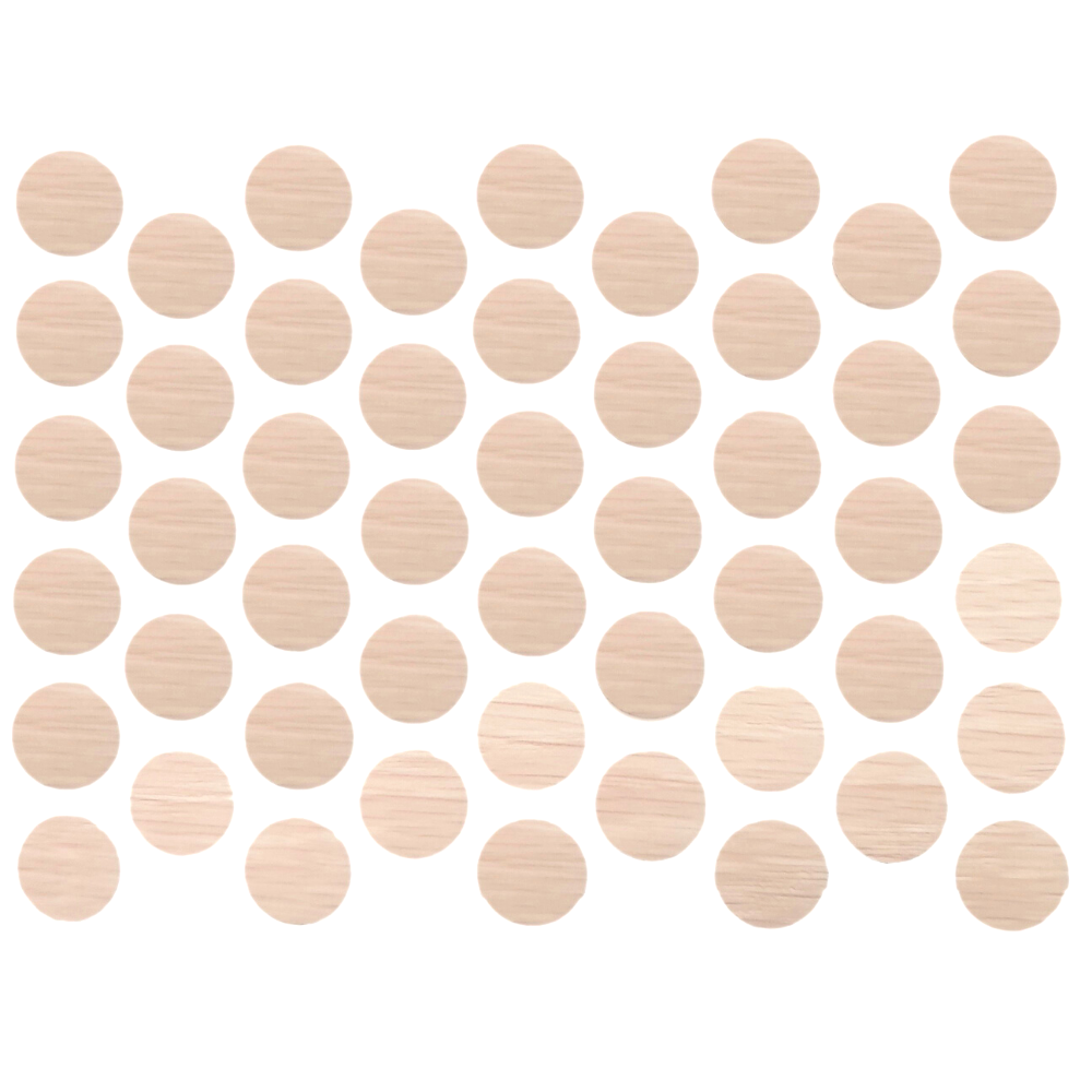 Cache-Vis Adhésif - Chêne de lait 14mm