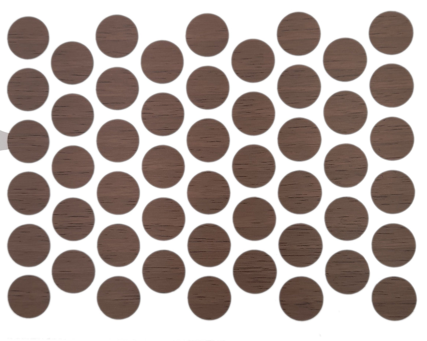 Cache-Vis Adhésif - Noyer Venezia 14mm