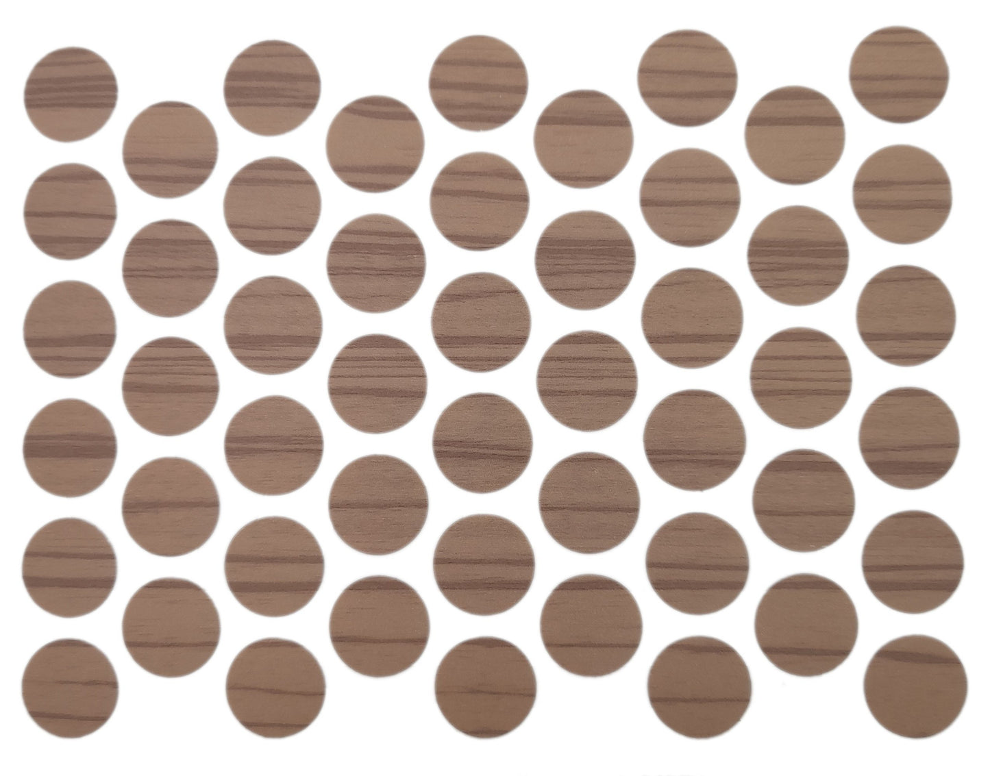 Cache-Vis Adhésif - Zebrano 14mm