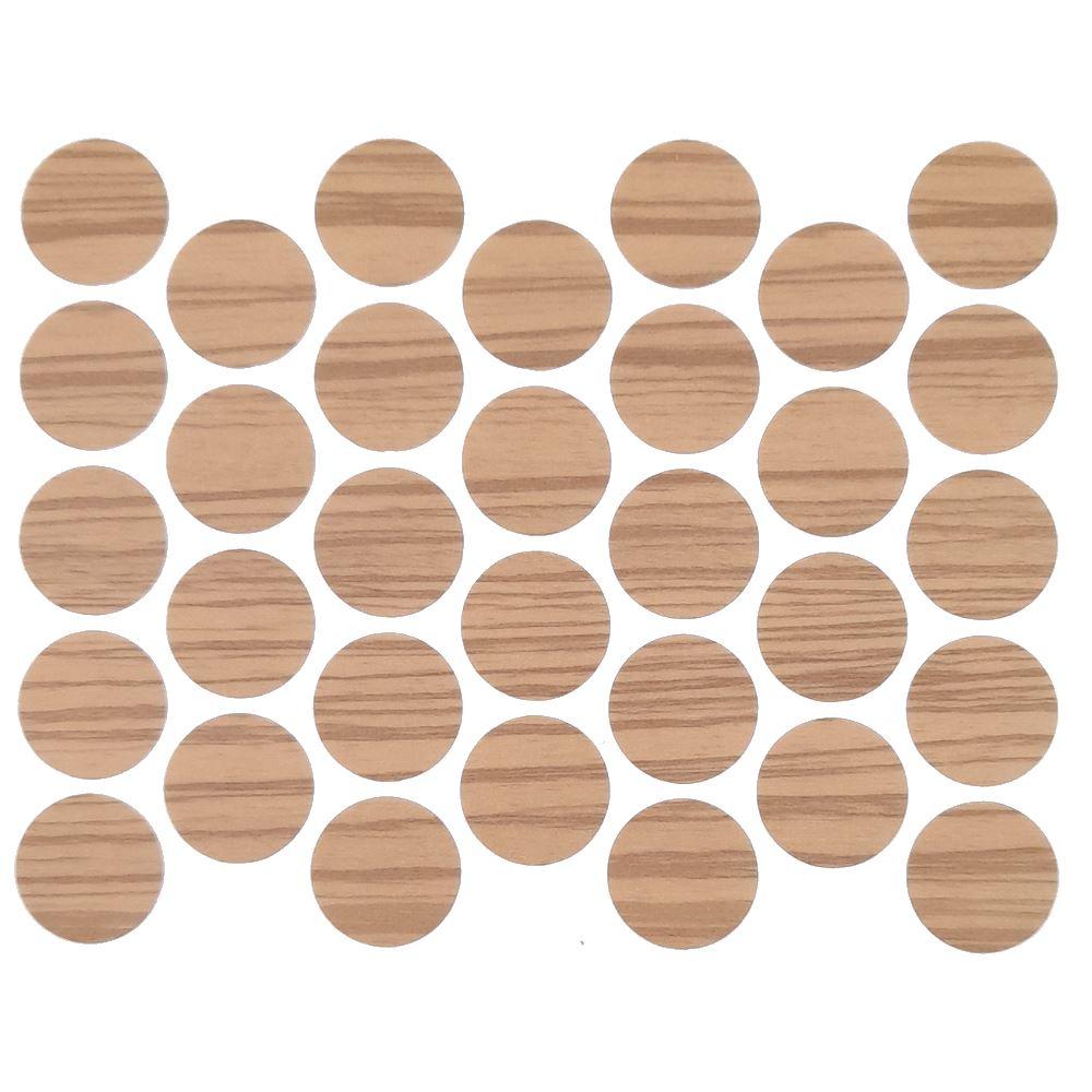 Cache-Vis Adhésif - Zebrano 18mm