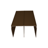 Double Top Aluminum Track 560cm - Cognac Anodisé