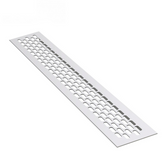 Grilles d'aération en Aluminium 480x80mm - Argent