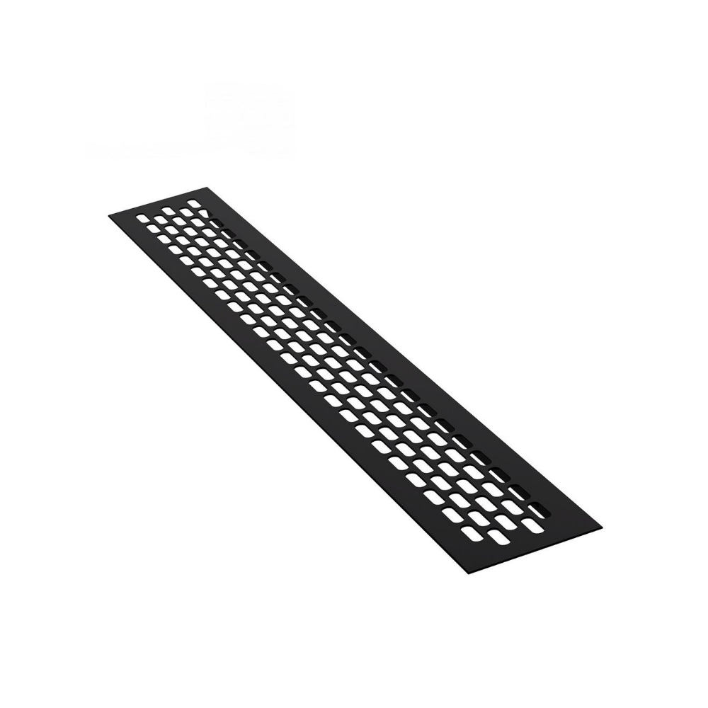 Grilles d'aération en Aluminium 484x60mm - Noir