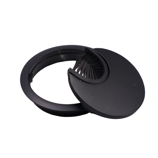 Passe-câble en métal 60mm - Noir