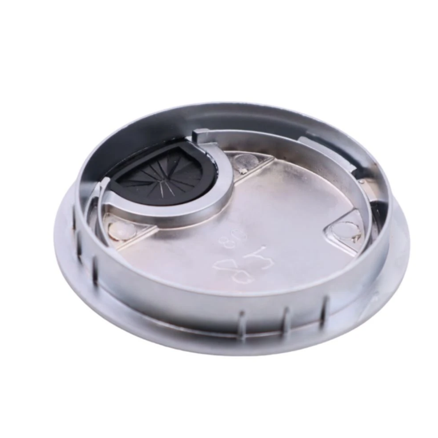 Passe-câble en métal avec trou en caoutchouc 60mm - Argent
