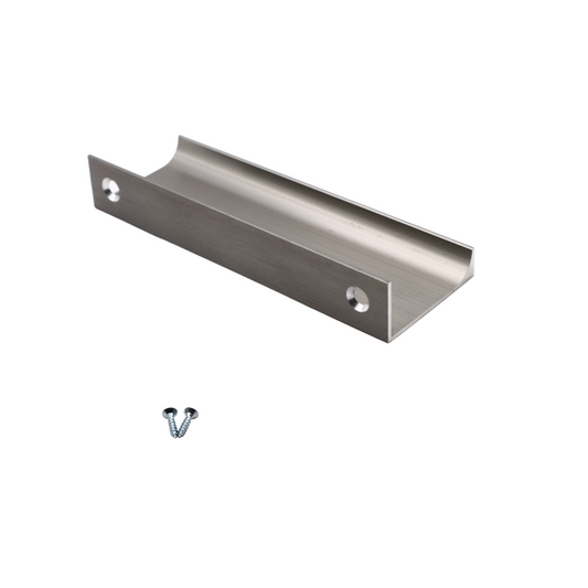 Poignée profilée Edge 96mm (Longueurs totales 116mm) - Acier brossé