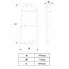 Porte-tuyau d'aspirateur - Grand - Blanc