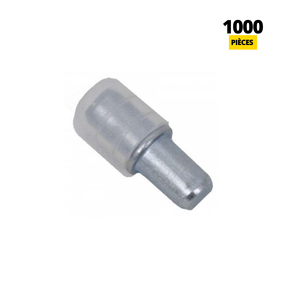 Taquets pour Étagères Métalliques, Goupilles de Support d'Étagère Broches avec recouvrement en plastique Ø5mm (1000 pièces)