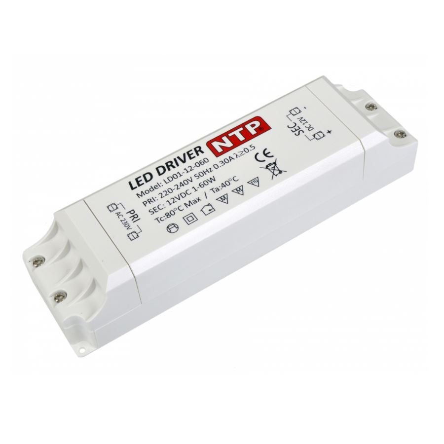 Alimentation d'éclairage LED (pas de câblage) NTP 60W