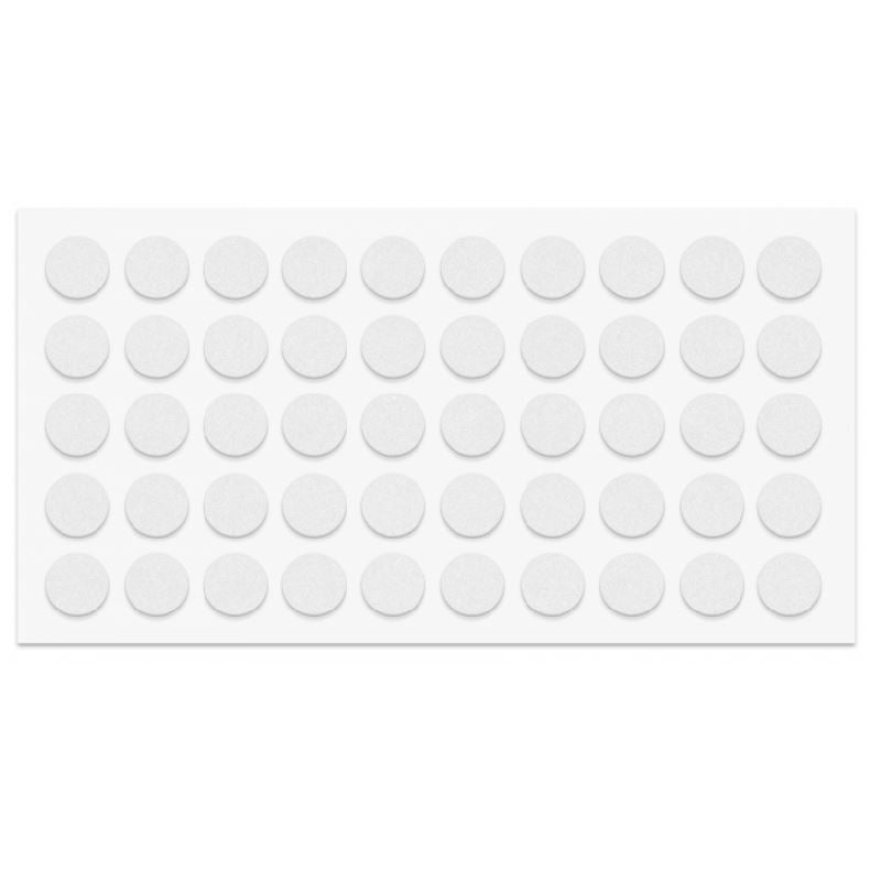 Pastille autocollante blanc 10mm NTP Blanc