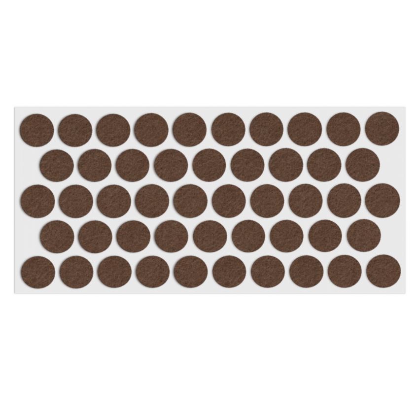Patin feutre auto-adhésif 20mm - Marron NTP Marron