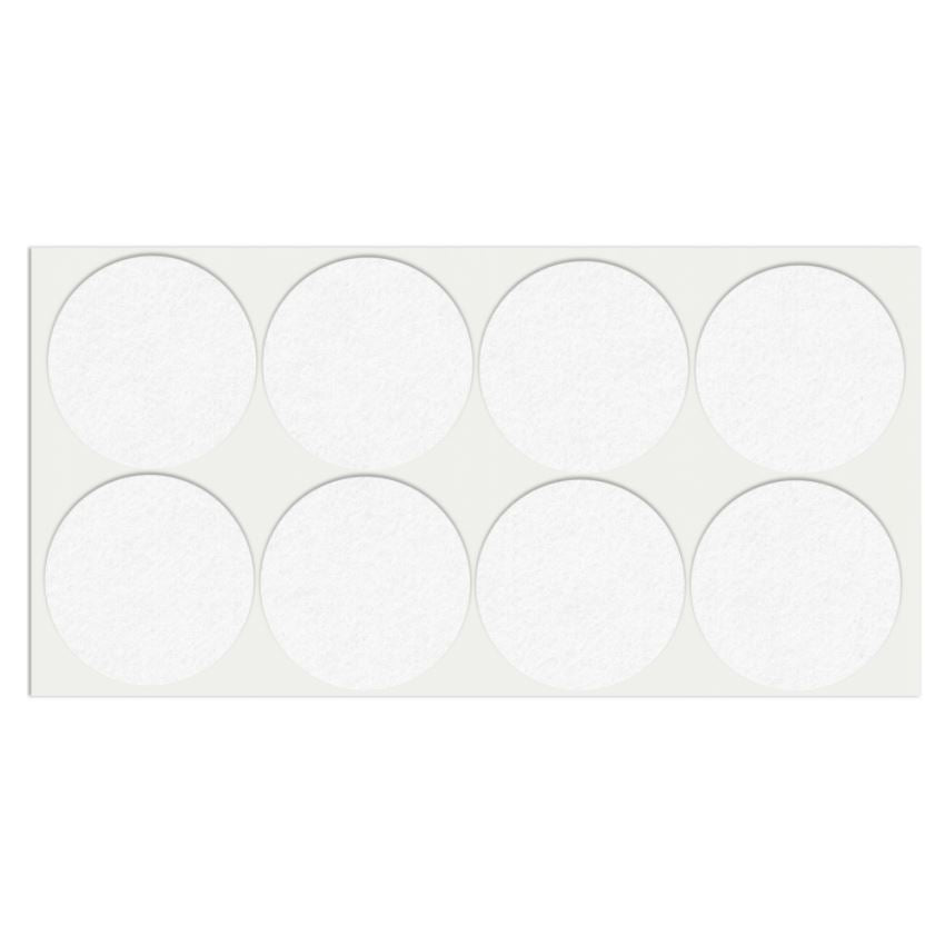 Patin feutre auto-adhésif 55mm - Blanc NTP Blanc