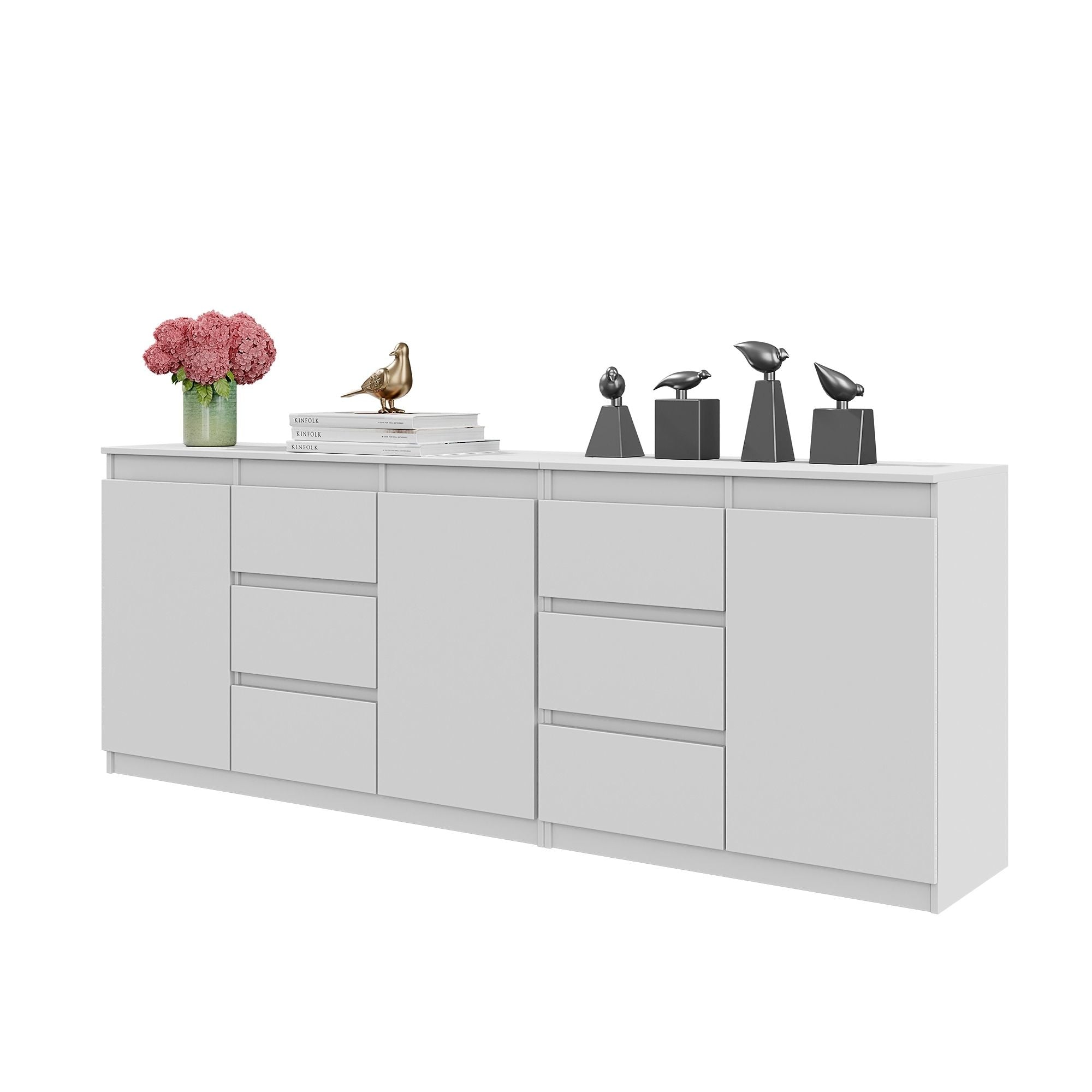 Porte-manteau Suspendu Domopak Living - Organisateur D'armoire Réglable 3 à 6 Compartiments - Blanc 16x32x103 Cm