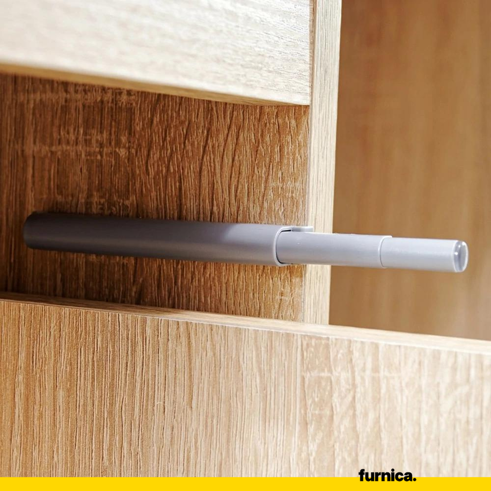 BRUNO - Bureau d'ordinateur - 3 Tiroirs et Plateau pour Clavier - H76cm L90cm P50cm - Droit (Anthracite)