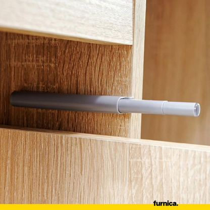 BRUNO - Bureau d'ordinateur - 3 Tiroirs et Plateau pour Clavier - H76cm L90cm P50cm - Droit (Anthracite)