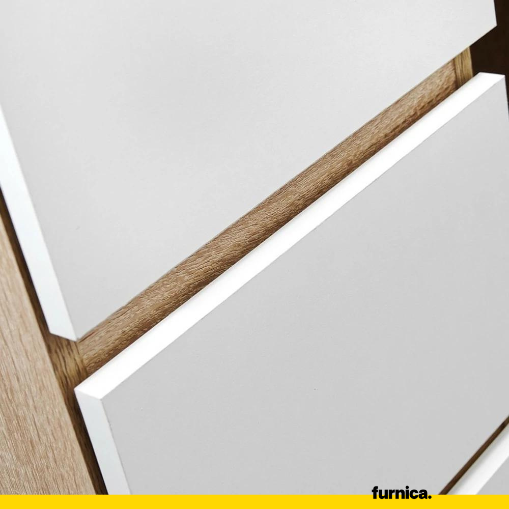 BRUNO - Bureau d'ordinateur - 3 Tiroirs et Plateau pour Clavier - H76cm L90cm P50cm - Droit (Anthracite)