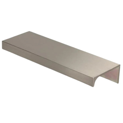 Poignée profilée Edge profil rond 416mm (Longueur totale 436mm) - Acier brossé