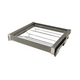 Pull Out Shelf for Shoes 70 cm Soft-Close - Chrome/Aluminum - Grey
