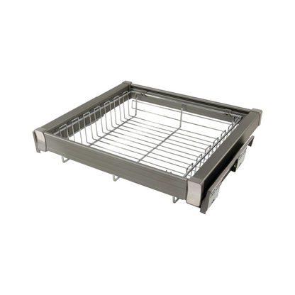 Pull Out Storage Baskets for 90 cm Cabinet Soft-Close - Single Shelf - Chrome