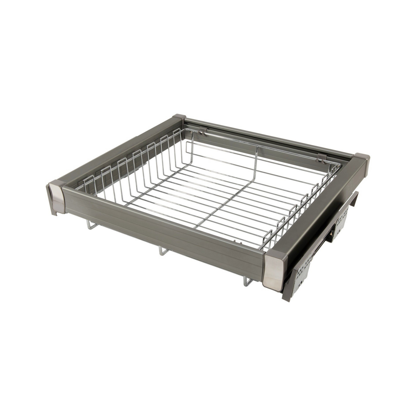 Panier de rangement coulissant pour caisson de 70 cm Soft-Close - Chrome