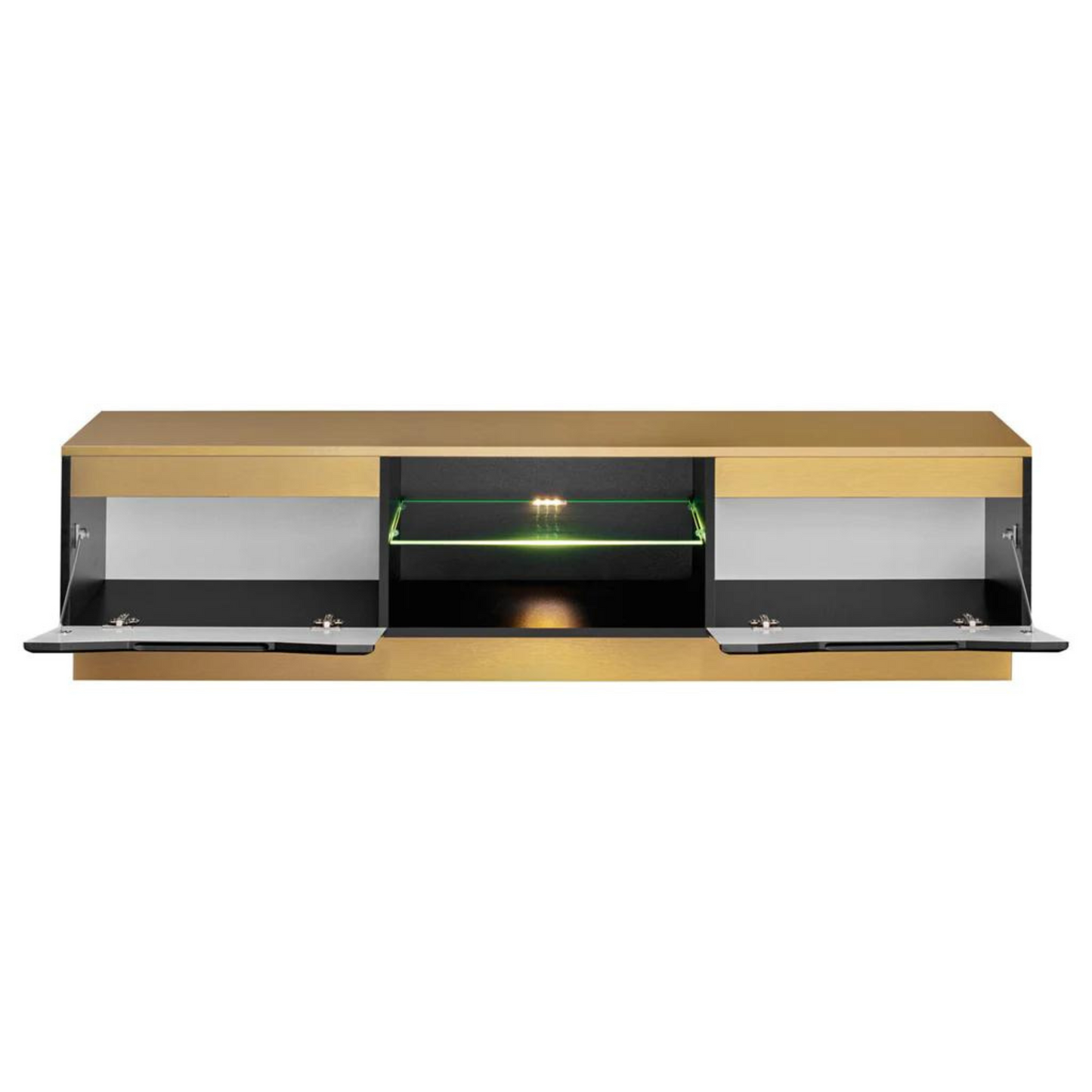 Unité Murale TV FAME - Ensemble de Meubles TV / Ensemble de Meubles de Salon - Noir / Or