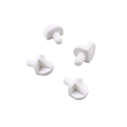 Taquet pour étagère plastique 5mm - Blanc 20 pièces