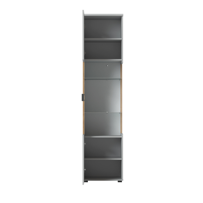 VERO - Ensemble de Meubles de Salon - Gris Cendré / Chêne Coast Evoke