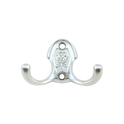 Crochet mural double 46mm - Chrome