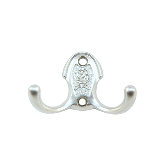 Crochet mural double 46mm - Chrome
