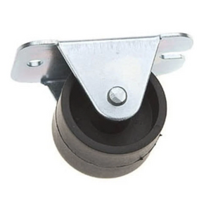 Roulette de meuble en plastique Ø18 mm avec platine 20x40 mm