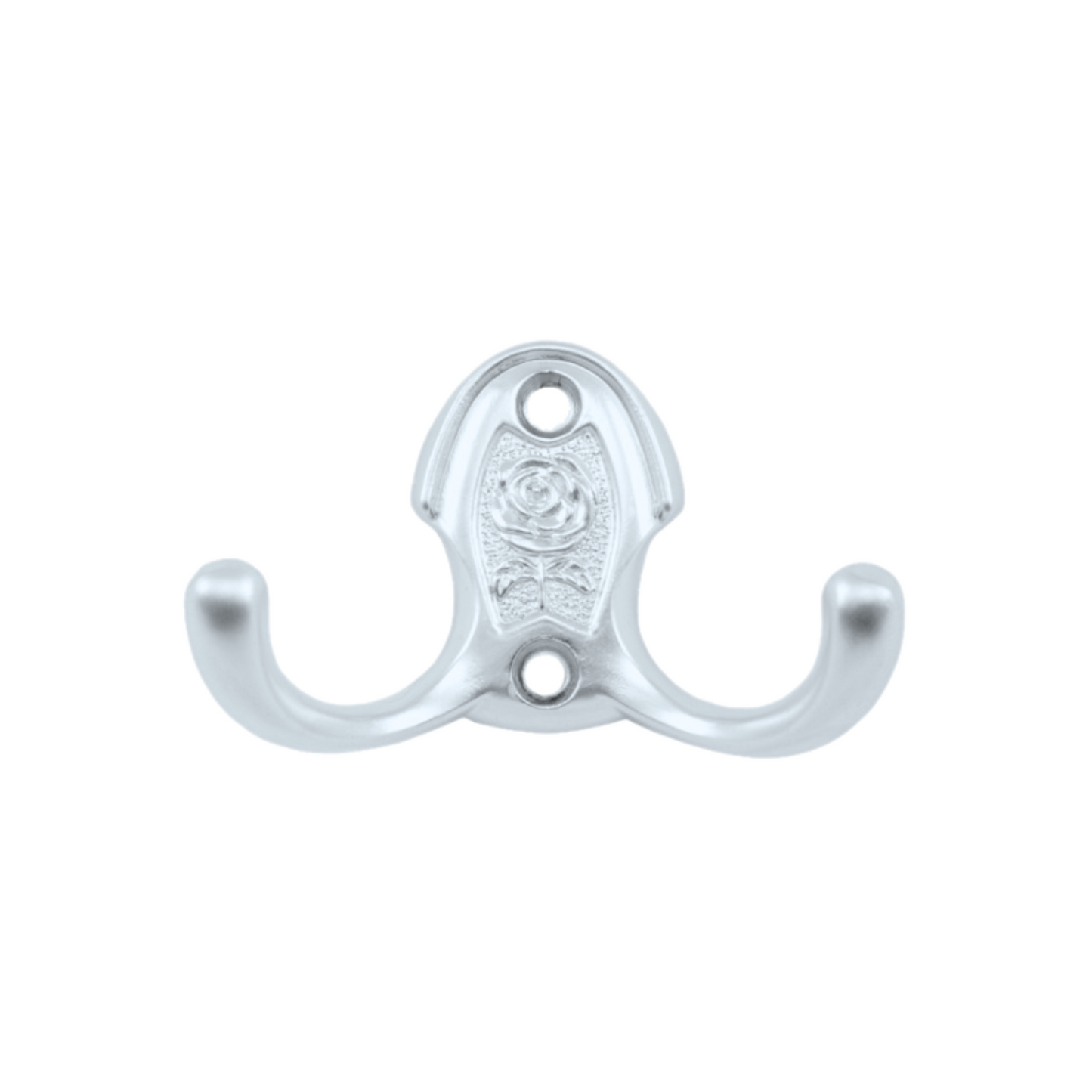 Crochet mural double - 46mm - Argent