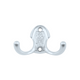Crochet mural double - 46mm - Argent