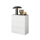 GABRIEL - Commode / Table de Chevet - 3 Tiroirs –  Blanc Mat – H72cm L60cm P33cm