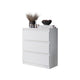 GABRIEL - Commode 3 Tiroirs - H72 cm L60 cm P33 cm (Blanc Matt)